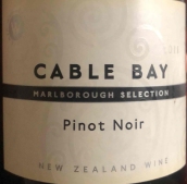 凯伯湾黑皮诺红葡萄酒(Cable Bay Pinot Noir, Marlborough, New Zealand)