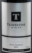 石灰華味而多干紅葡萄酒(Travertine Petit Verdot, Pokolbin, Australia)