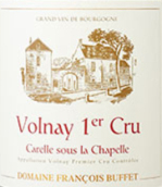 弗朗索瓦·比費卡樂小教堂（沃爾奈一級園）干紅葡萄酒(Domaine Francois Buffet Volnay 1er Cru Carelle sous la Chapelle, Cote de Beaune, France)