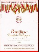 羅斯柴爾德男爵紅葡萄酒（波雅克）(Baron Philippe de Rothschild, Pauillac, France)