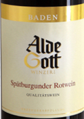 阿爾德·戈特黑皮諾紅葡萄酒(Alde Gott Spatburgunder Rotwein Qba, Baden, Germany)