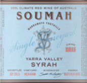 蘇馬西拉干紅葡萄酒(Soumah Syrah, Yarra Valley, Australia)