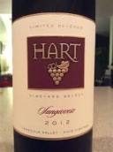 哈特豪斯桑嬌維塞紅葡萄酒(Hart Huis Vineyard Sangiovese, Temecula Valley, USA)