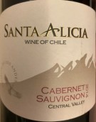 圣愛麗絲酒莊赤霞珠干紅葡萄酒(Santa Alicia Cabernet Sauvignon, Central Valley, Chile)