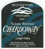 藍峰霞多麗白葡萄酒(Blue Mountain Vineyards Chardonnay, Lehigh Valley, USA)
