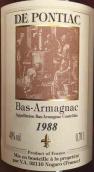 龐蒂克雅文邑白蘭地(De Pontiac, Bas Armagnac, France)