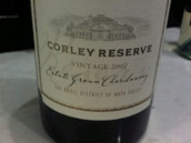 科雷珍藏霞多麗干白葡萄酒(Corley Family Reserve Estate Grown Chardonnay, Oak Knoll District, USA)