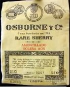 Osborne Coquinero Fino Amontillado Sherry, Andalucia, Spain