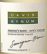 拜納姆酒莊維吉尼亞區(qū)長(zhǎng)相思干白葡萄酒(Davis Bynum Virginia's Block Sauvignon Blanc, Russian River Valley,USA)