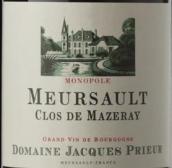 雅克普利爾酒莊馬澤雷（默爾索村）紅葡萄酒(Domain Jacques Prieur Clos de Mazeray, Meursault, Francee)