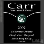 凱爾第四陣營品麗珠干紅葡萄酒(Carr Vineyards & Winery Camp Four Vineyard Cabernet Franc, Santa Ynez Valley, USA)