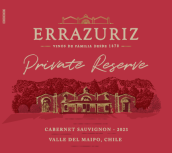伊拉蘇酒莊私人珍藏赤霞珠紅葡萄酒(Errazuriz Private Reserve Cabernet Sauvignon, Maipo Valley, Chile)
