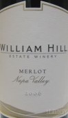 威廉山酒莊梅洛紅葡萄酒(William Hill Merlot, Napa Valley, USA)