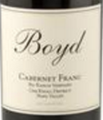 博伊德家族酒莊大牧場園品麗珠干紅葡萄酒(Boyd Family Vineyard Big Ranch Vineyard Cabernet Franc, Napa Valley, USA)