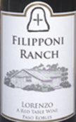 費力伯尼酒莊洛倫佐混合紅葡萄酒(Filipponi Ranch Cellars Lorenzo Red Blend, San Luis Obispo, USA)