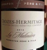 菲拉頓父子酒莊晨風(fēng)紅葡萄酒(Ferraton Pere & Fils La Matiniere, Crozes-Hermitage, France)