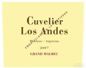 庫維利大馬爾貝克干紅葡萄酒(Cuvelier Los Andes Grand Malbec, Uco Valley, Argentina)