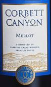 科柏谷酒莊梅洛紅葡萄酒(Corbett Canyon Merlot, California, USA)