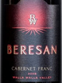 貝里森品麗珠干紅葡萄酒(Beresan Cabernet Franc, Walla Walla Valley, USA)