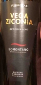 法布雷加斯酒莊維加齊科尼亞珍藏紅葡萄酒(Bodegas Fabregas Vega Ziconia Reserva, Somontano, Spain)