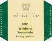 Weinguter Geheimrat J. Wegeler Wehlener Sonnenuhr Riesling Spatlese, Mosel, Germany