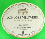 威爾城堡當(dāng)?shù)丶~維爾雷司令RS干白葡萄酒(Weingut Schloss Neuweier Ortsweine Neuweierer Riesling RS Trocken, Baden, Germany)