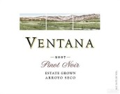 溫塔娜黑皮諾干紅葡萄酒(Ventana Pinot Noir, Arroyo Seco, USA)