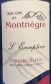 蒙諾歌酒莊例外干紅葡萄酒(Domaine de Montnegre L'Exception, Herault, France)