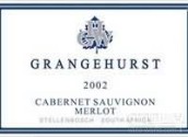 格朗格斯特赤霞珠-梅洛干紅葡萄酒(Grangehurst Cabernet Sauvignon - Merlot, Stellenbosch, South Africa)