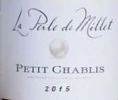 米樂特小夏布利米爾特珍珠干白葡萄酒(Domaine Millet Petit Chablis La Perle de Millet, Burgundy, France)