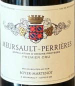 博伊爾-馬蒂露酒莊佩尼斯（默爾索一級(jí)園）白葡萄酒(Domaine Yves Boyer-Martenot Perrieres, Meursault Premier Cru, France)