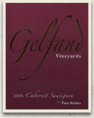 蓋爾芬德赤霞珠干紅葡萄酒(Gelfand Vineyards Cabernet Sauvignon, Paso Robles, USA)