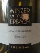 馮·埃爾巴赫酒莊灰皮諾白葡萄酒(Winzer Von Erbach Grauburgunder Trocken, Rheingau, Germany)