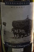 布朗德拉酒莊傳承系列赤霞珠干紅葡萄酒(Burrundulla Vineyards Heritage Cabernet Sauvignon, Mudgge, Australia)