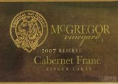 麥格雷戈品麗珠干紅葡萄酒(McGregor Vineyard Cabernet Franc, Finger Lakes, USA)