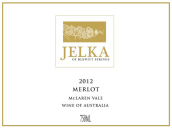 喬卡酒莊梅洛干紅葡萄酒(Jelka Merlot, McLaren Vale, Australia)