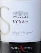 阿爾法莊園單一園西拉紅葡萄酒(Alpha Estate Single Vineyard Syrah, Amyndaio, Greece)