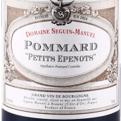 西格曼紐酒莊小埃佩諾（玻瑪一級園）紅葡萄酒(Seguin-Manuel Les Petits Epenots, Pommard 1er Cru, France)