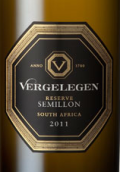 伐黑列亙珍藏賽美蓉干白葡萄酒(Vergelegen Reserve Semillon, Stellenbosch, South Africa)