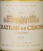 塞龙酒庄白葡萄酒(Chateau de Cerons, Cerons, France)