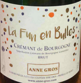 安格奧斯酒莊泡泡樂(lè)勃艮第霞多麗起泡酒(Domaine Anne Gros La Fun en Bulles Brut Cremant de Bourgogne Chardonnay, Burgundy, France)