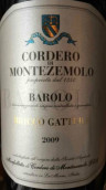 科德·蒙特莫洛酒莊布里科蓋特拉巴羅洛紅葡萄酒(Cordero di Montezemolo Bricco Gattera Barolo DOCG, Piedmont, Italy)