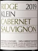 山脊酒莊克萊赤霞珠紅葡萄酒(Ridge Vineyards Klein Cabernet Sauvignon, Santa Cruz Mountains, USA)