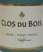 寶林酒堡灰皮諾干白葡萄酒(Clos du Bois Pinot Grigio, California, USA)