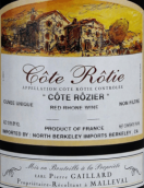 嘉拉德酒庄罗泽红葡萄酒(Pierre Gaillard Cote Rozier, Cote Rotie, France)