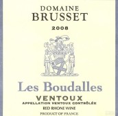 布魯賽酒莊布達(dá)樂(lè)斯紅葡萄酒(Domaine Brusset Les Boudalles, Cotes du Ventoux, France)