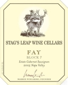 鹿躍酒窖仙女7區(qū)赤霞珠干紅葡萄酒(Stag's Leap Wine Cellars Warren Winiarski Estate Fay Block 7 Cabernet Sauvignon, Napa Valley, USA)