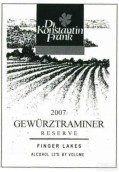 康斯坦丁?弗蘭克珍藏瓊瑤漿白葡萄酒(Dr. Konstantin Frank Reserve Gewurztraminer, Finger Lakes, USA)