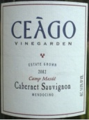 西阿喬馬蘇赤霞珠干紅葡萄酒(Ceago Vinegarden Camp Mesut Cabernet Sauvignon, Mendocino, USA)