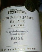 默多克詹姆斯酒莊黑皮諾桃紅葡萄酒(Murdoch James Estate Pinot Noir Rose, Martinborough,New Zealand)